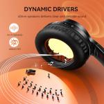 TECKNET Bluetooth Over-Ear Headphones with 65H Battery