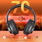 TECKNET Bluetooth Over-Ear Headphones with 65H Battery