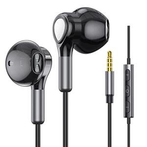 Wired In-Ear Headphones with Microphone and Volume Control