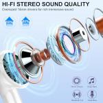 Wireless Bluetooth 5.3 Headphones with Noise Cancelling