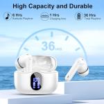 Wireless Bluetooth 5.3 Headphones with Noise Cancelling