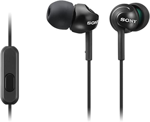 Sony Deep Bass Earphones with Smartphone Control - Metallic Black