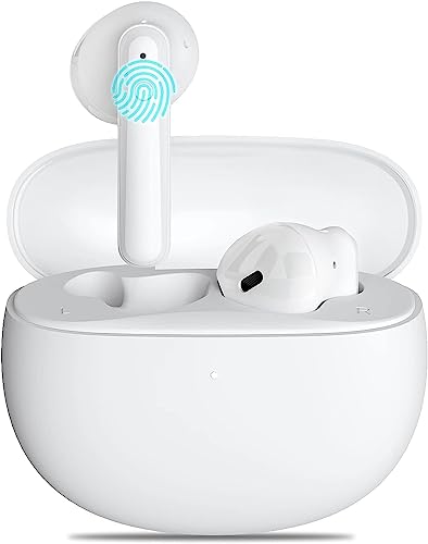 Bluetooth 5.2 Earbuds, Waterproof, Enhanced Calls, 24H Playtime