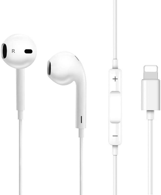 iPhone Earphones with HiFi Stereo, Volume Control, and Mic