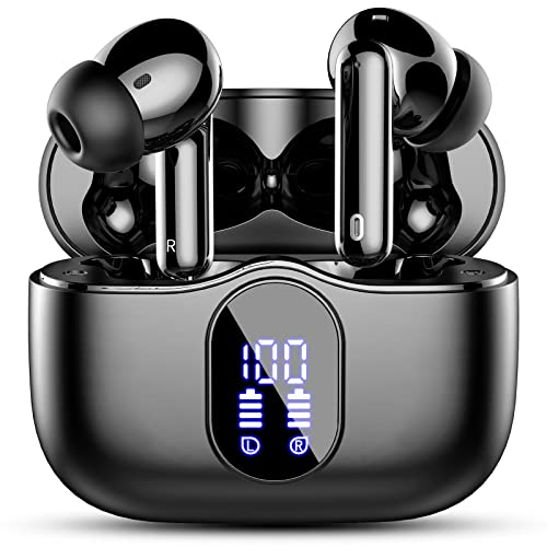 Wireless Earbuds with Noise Cancelling Mic, Deep Bass Sound
