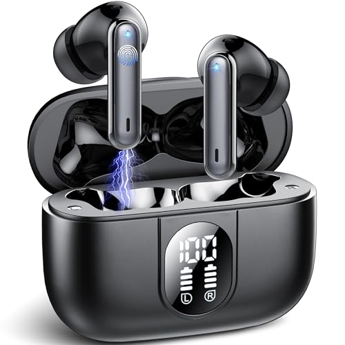 Wireless Bluetooth Earbuds, HiFi Stereo, 40H Playtime, ENC Mic