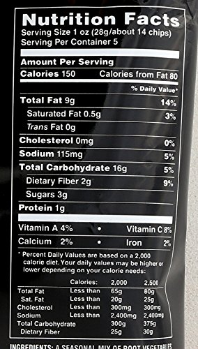 Terra Vegetable Chips with Exotic Sea Salt, 5 oz