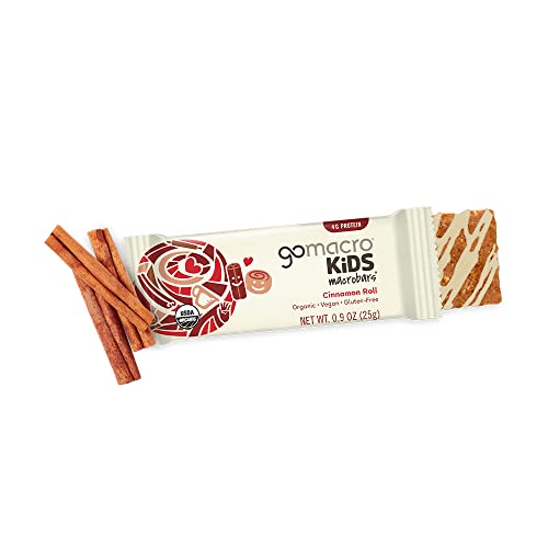 GoMacro Kids Cinnamon Roll Vegan Snack Bars - 7-Pack