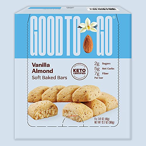 Vanilla Almond Soft Baked Bars - 9 Pack Gluten-Free, Keto, Paleo, Low Carb
