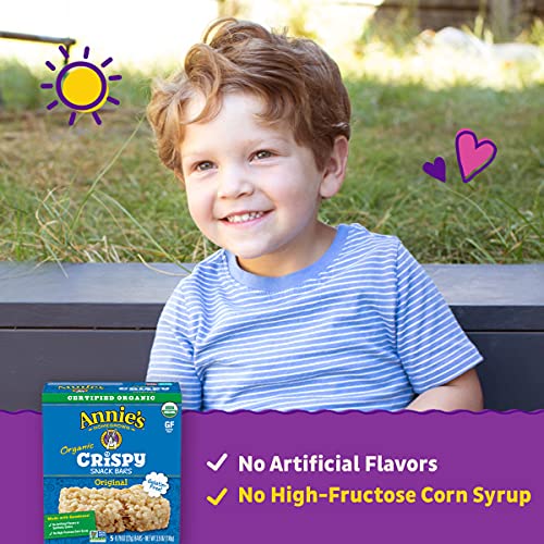 Annie's Organic Gluten Free Crispy Snack Bars - 5 Bars