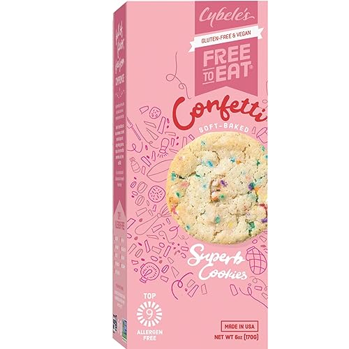 Cybele's Gluten-Free Confetti Soft Baked Cookies, Vegan Option