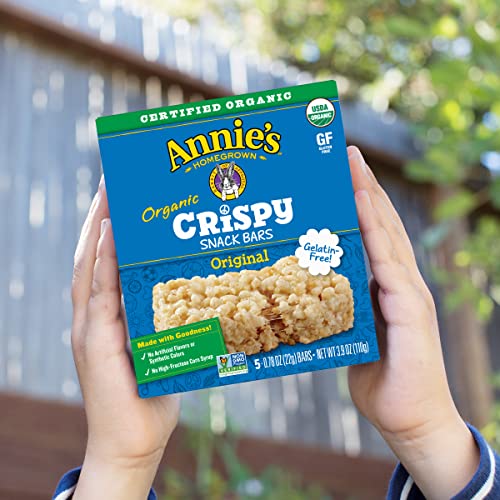 Annie's Organic Gluten Free Crispy Snack Bars - 5 Bars