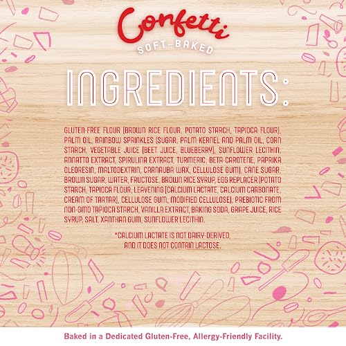 Cybele's Gluten-Free Confetti Soft Baked Cookies, Vegan Option