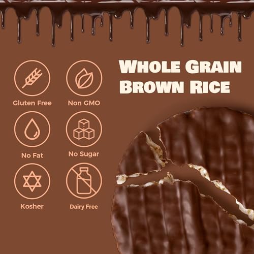 LIEBERS Dark Chocolate Rice Cakes, Gluten & Dairy Free