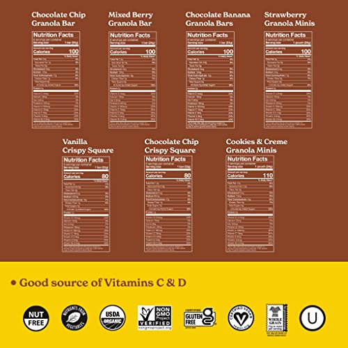 Organic MadeGood Healthy Snacks Variety Pack, 40 Count