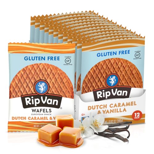 Rip Van Wafels Gluten-Free Dutch Stroopwafels, 12-Pack
