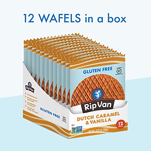 Rip Van Wafels Gluten-Free Dutch Stroopwafels, 12-Pack