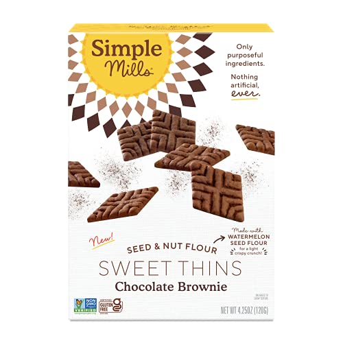 Simple Mills Chocolate Brownie Sweet Thins - Gluten Free