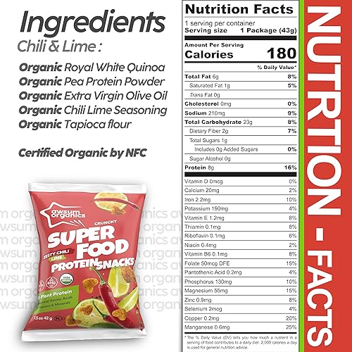 Awsum Organics Gluten Free SUPERFOOD Protein Puffs (4 packs)