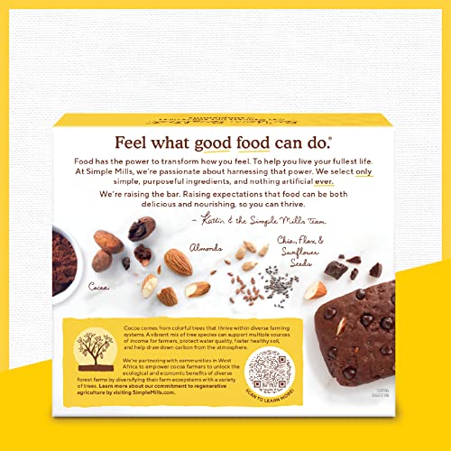 Simple Mills Almond Flour Chocolate Brownie Snack Bars, 6oz
