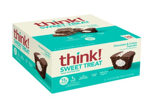 Gluten Free High Protein Chocolate Cupcake Snacks, 10-Pack