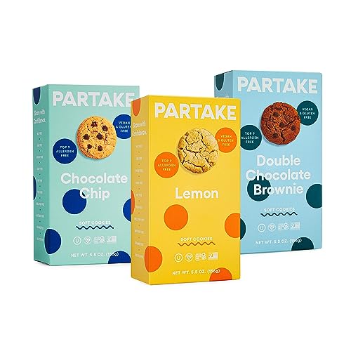 Partake Soft Baked Cookies Variety Pack - Vegan & Allergy-Friendly