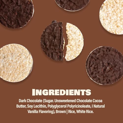 LIEBERS Dark Chocolate Rice Cakes, Gluten & Dairy Free