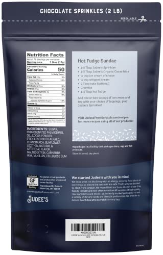 Judee's Chocolate Sprinkles 2 lb - Gluten-Free & Nut-Free