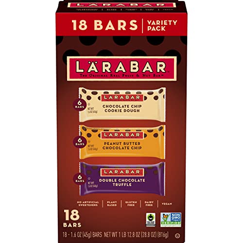 Chocolate Variety Pack, Vegan Fruit & Nut Bars (18)