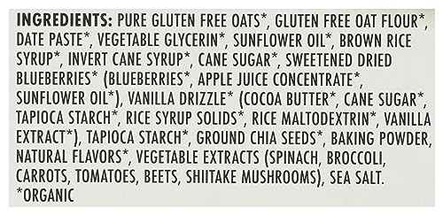Organic Blueberry Bars, 5ct, Gluten Free Snacks