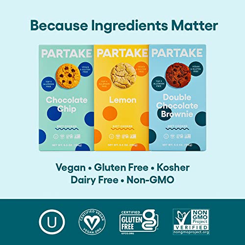 Partake Soft Baked Cookies Variety Pack - Vegan & Allergy-Friendly