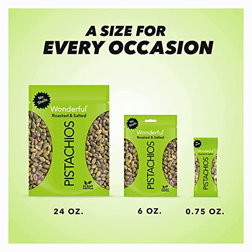 Wonderful Pistachios No Shells, Roasted & Salted, 0.75oz
