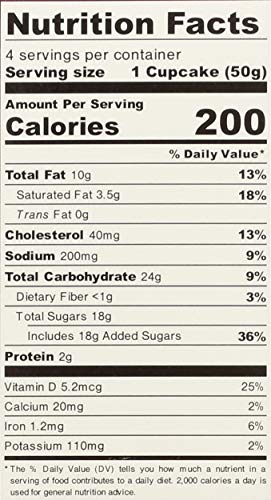 Katz Gluten Free Chocolate Crème Cupcakes (4 Pack)