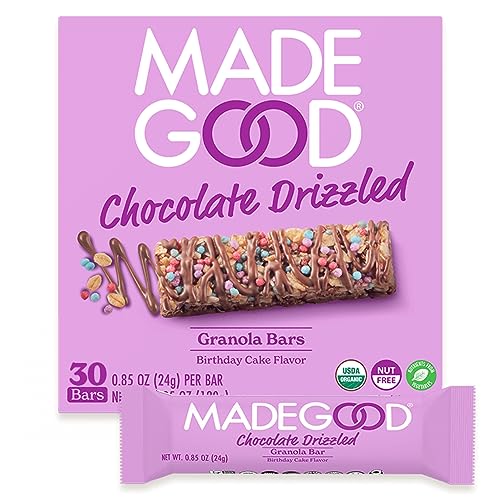 MadeGood Birthday Cake Granola Bars - 30 Count