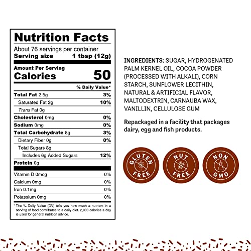 Judee's Chocolate Sprinkles 2 lb - Gluten-Free & Nut-Free
