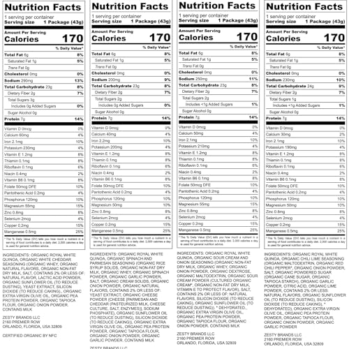 Awsum Organics Gluten Free SUPERFOOD Protein Puffs (4 packs)