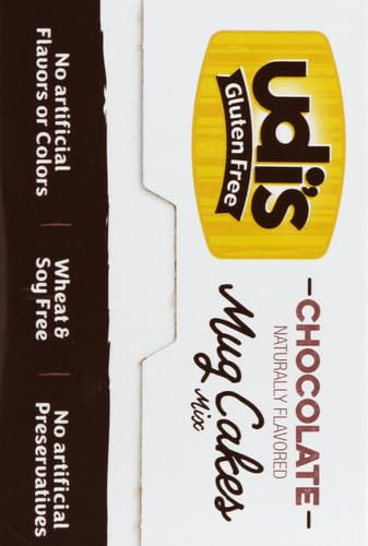 Udi's Gluten Free Chocolate Mug Cake Mix, 4-Pack