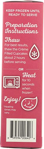 Katz Gluten Free Chocolate Crème Cupcakes (4 Pack)