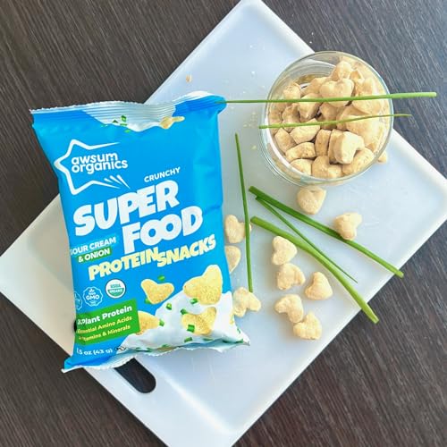 Awsum Organics Gluten Free SUPERFOOD Protein Puffs (4 packs)