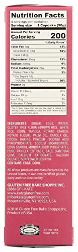 Katz Gluten Free Chocolate Crème Cupcakes (4 Pack)