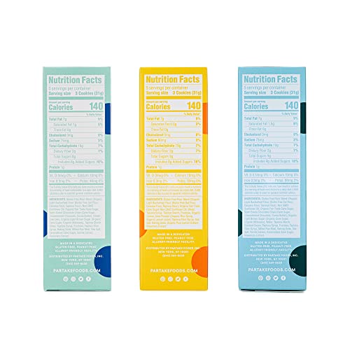 Partake Soft Baked Cookies Variety Pack - Vegan & Allergy-Friendly
