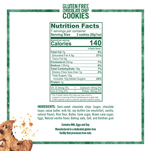 Tate's Bake Shop Chocolate Chip Gluten Free Cookies
