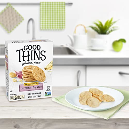 Parmesan & Garlic Rice & Cheese Gluten-Free Crackers