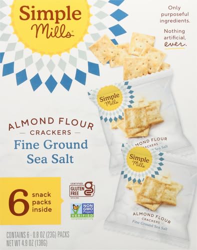 Simple Mills Almond Flour Sea Salt Crackers, 4.9oz