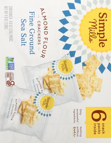 Simple Mills Almond Flour Sea Salt Crackers, 4.9oz