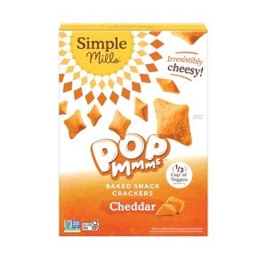 Simple Mills Cheddar Veggie Baked Snack Crackers, 4oz