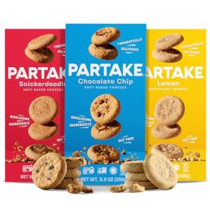 Partake Soft Baked Cookies Variety Pack | Gluten-Free, Vegan