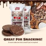 LIEBERS Dark Chocolate Rice Cakes, Kosher Dairy-Free & Gluten-Free Bundle