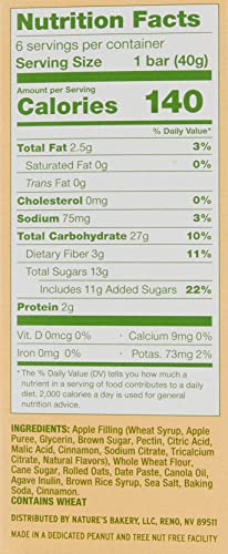 Nature's Bakery Apple Oatmeal Crumble Bars, 1.41 Oz