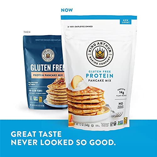 King Arthur Gluten Free Protein Pancake Mix, 12 Oz
